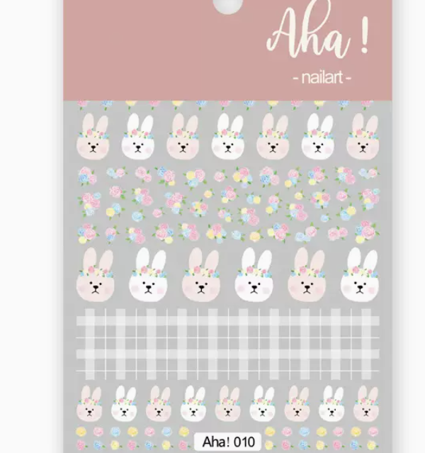 Hot Selling Nail Art Cartoon Flower Stickers (010#)