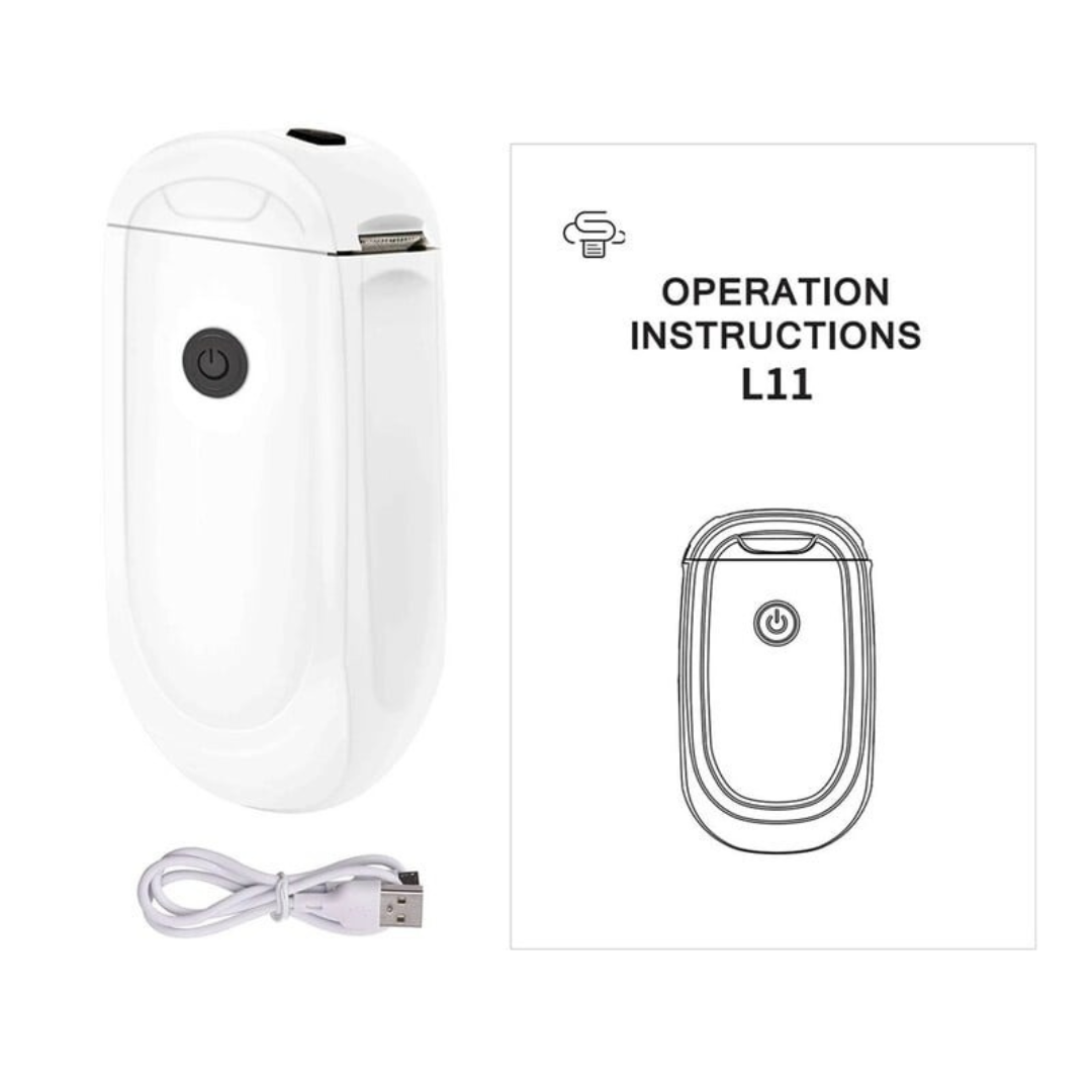 樂敏L11迷你標簽熱敏打印機連5卷紙