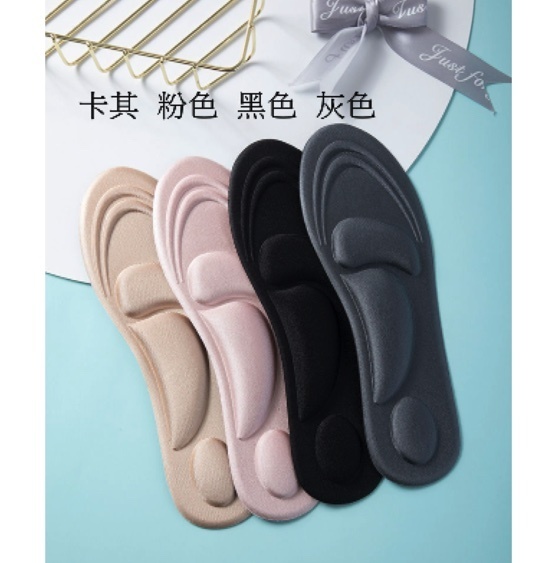 Popular 4D super soft and thickened forefoot pads, anti-pain, anti-odor, shock-absorbing insoles (black - 1 pair), sizes 40-44 - can be cut to any size