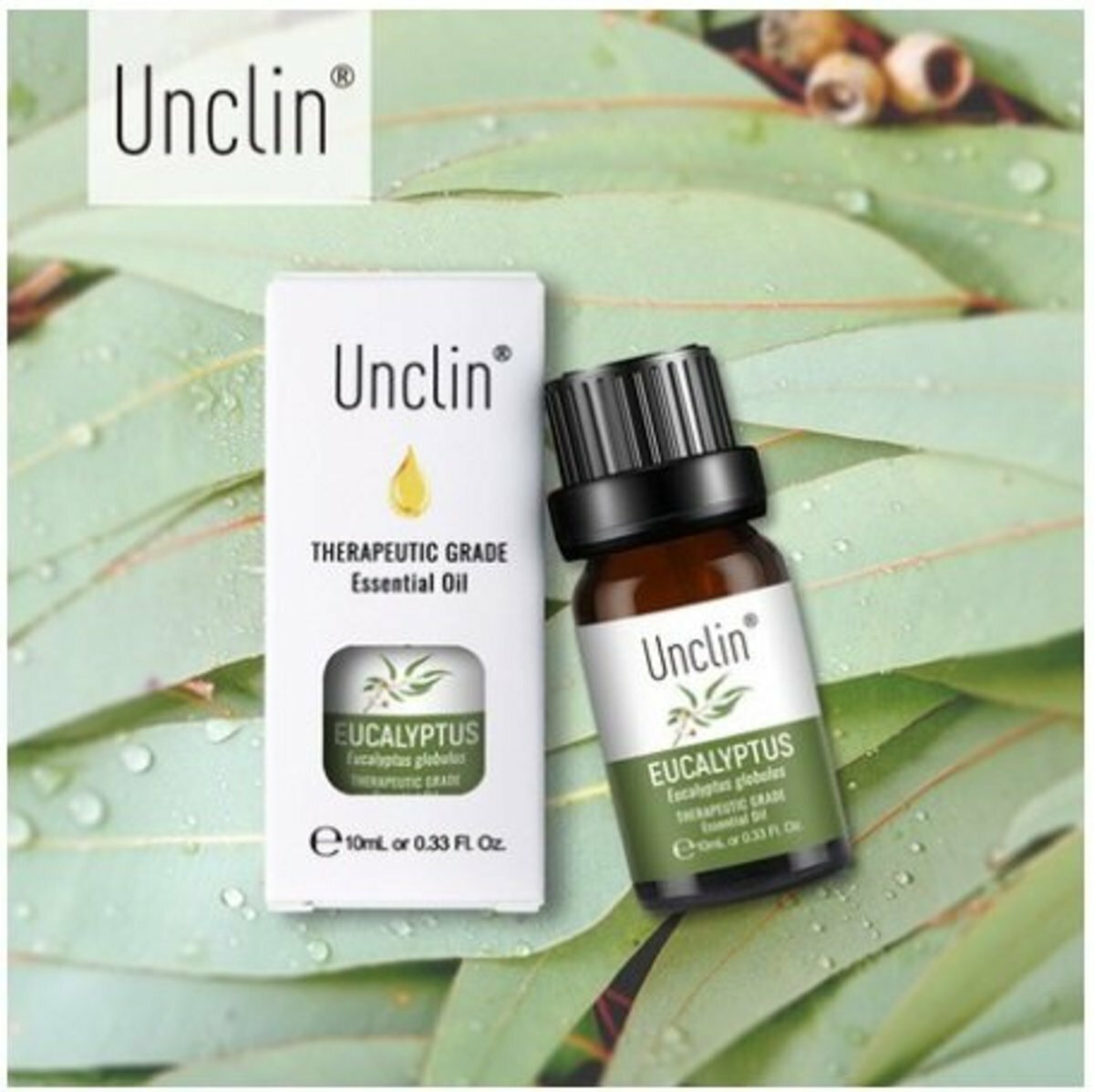 爆款Unclin 100%純天然原料 無添加 尤加利(桉樹)精油 足浴 spa 薰香 沐浴 按摩 香薰植物香薰油