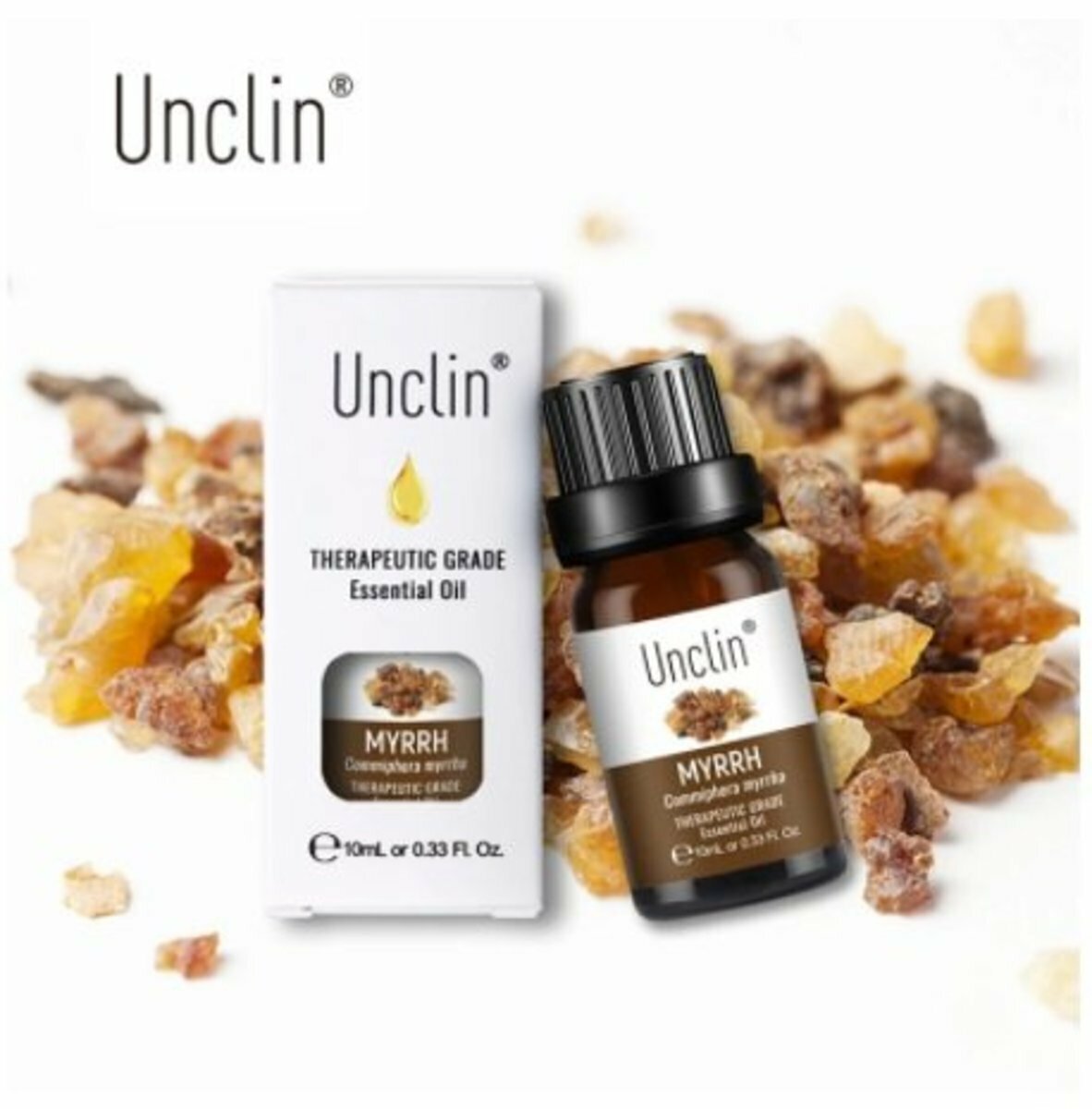 爆款Unclin 100%純天然原料 無添加 沒藥精油 足浴 spa 薰香 沐浴 按摩 香薰植物香薰油