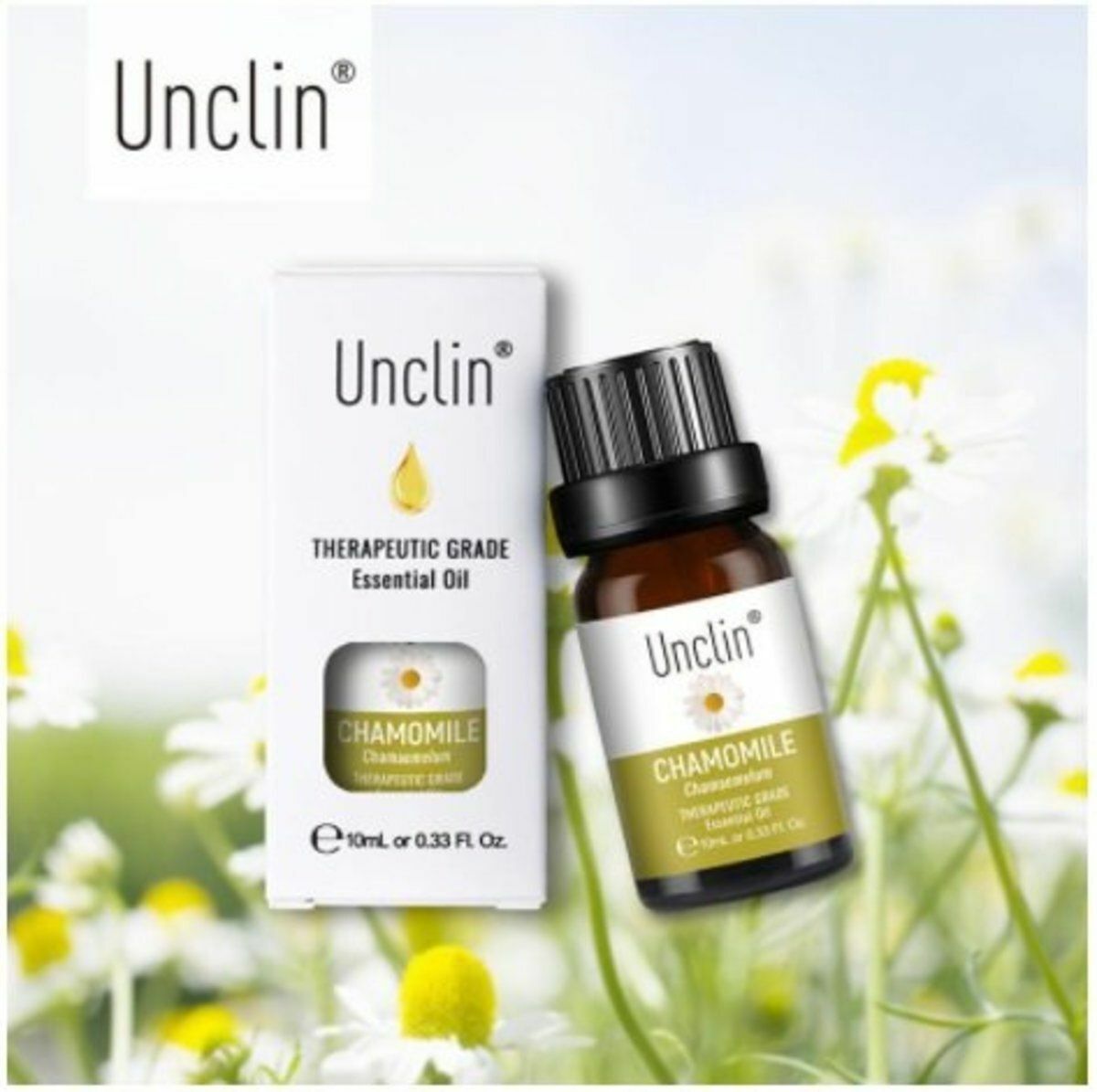 爆款Unclin 100%純天然原料 無添加 洋甘菊精油 足浴 spa 薰香 沐浴 按摩 香薰植物香薰油