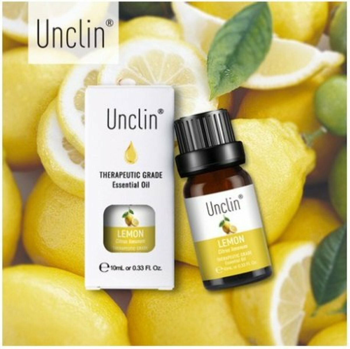 爆款Unclin 100%純天然原料 無添加 檸檬精油 足浴 spa 薰香 沐浴 按摩 香薰植物香薰油