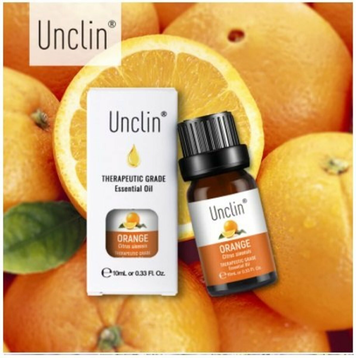 爆款Unclin 100%純天然原料 無添加 甜橙精油 足浴 spa 薰香 沐浴 按摩 香薰植物香薰油