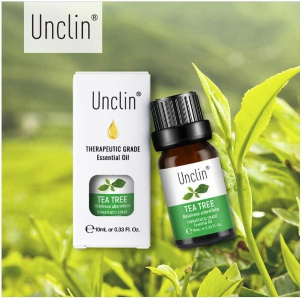 爆款Unclin 100%純天然原料 無添加 茶樹精油 足浴 spa 薰香 沐浴 按摩 香薰植物香薰油