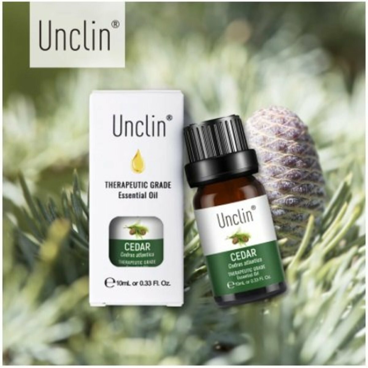 爆款Unclin 100%純天然原料 無添加 雪松精油 足浴 spa 薰香 沐浴 按摩 香薰植物香薰油