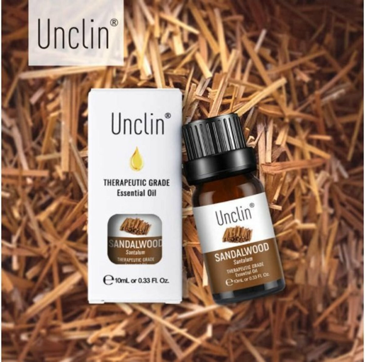 爆款Unclin 100%純天然原料 無添加 檀香精油 足浴 spa 薰香 沐浴 按摩 香薰植物香薰油