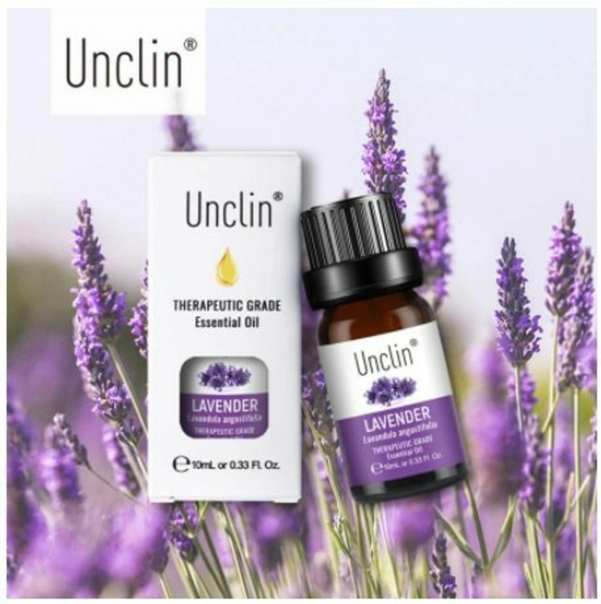爆款Unclin 100%純天然原料 無添加 薰衣草 精油 足浴 spa 薰香 沐浴 按摩 香薰植物香薰油