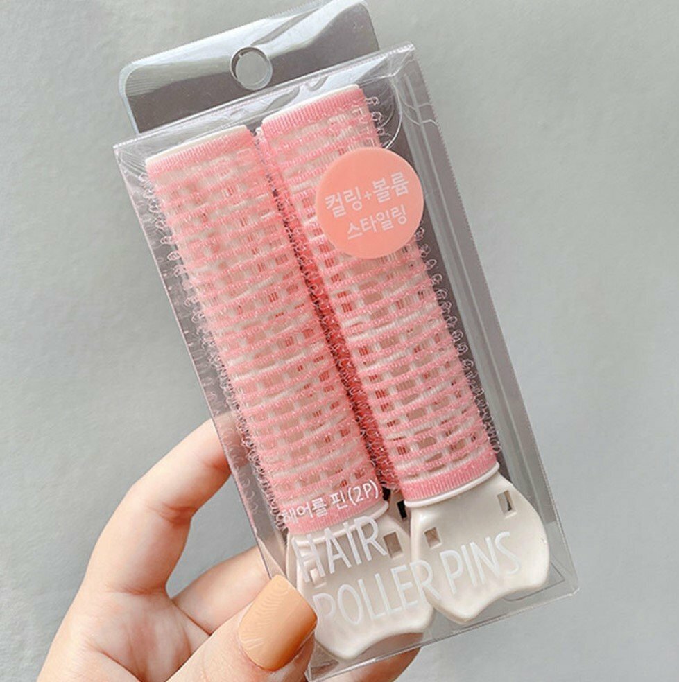 2 popular Korean hair root fluffy clips/eight-shaped bangs seamless fluffy hair clips new hair root fluffy clips air bangs self-adhesive curling clip Yoshida Juri styling clip curling barrel artifact