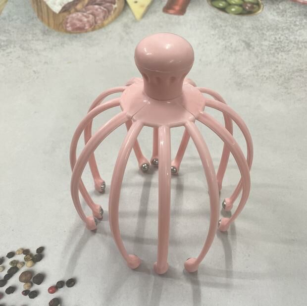 Popular head massager scalp massage comb (normal pink 12 claws)