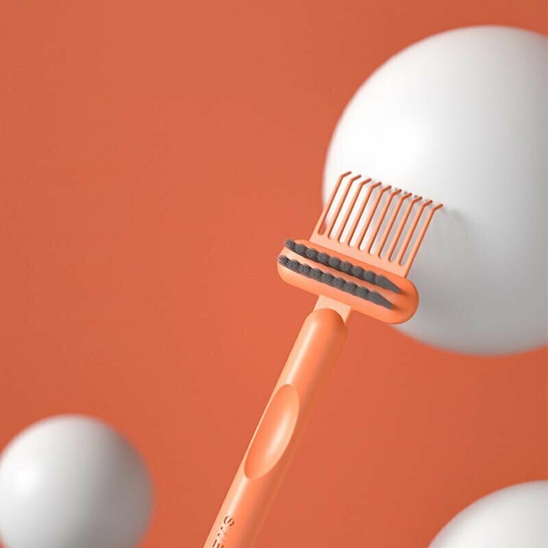 Hot style Japanese air cushion comb cleaning brush comb cleaning claw tool cleaning hair air bag comb cleaner cleaning artifact - gray