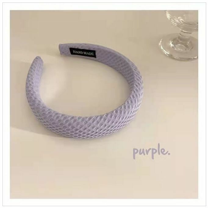 Popular Cream Sponge Waffle Headband Headband (Taro Purple)