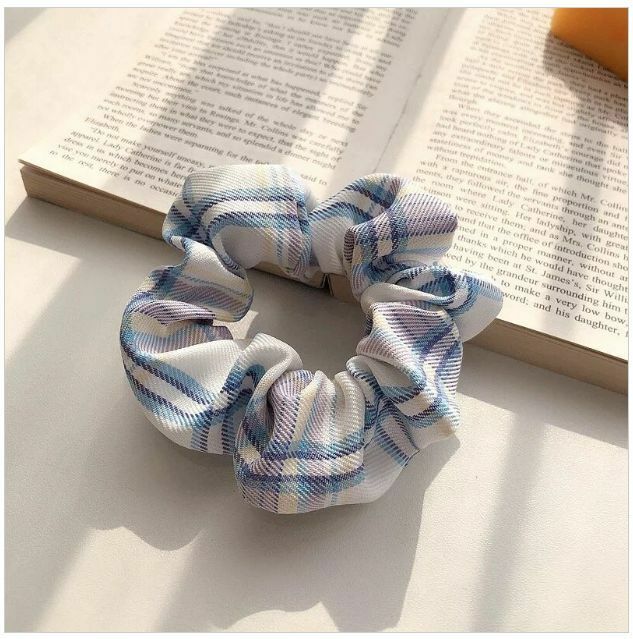 The popular Forest Tribe - Japanese plaid large intestine hair tie (Hoshino)