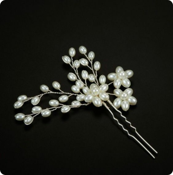 New Korean style simple pearl tassel hairpin shark clip (Pearl-) #09
