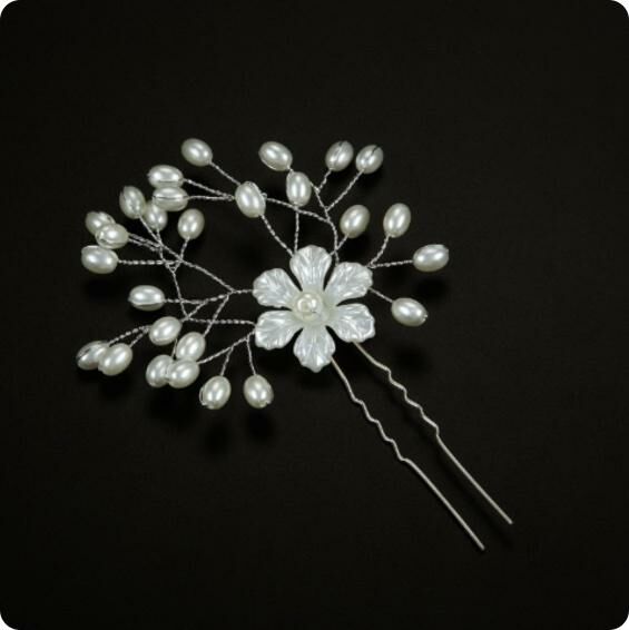 New Korean style simple pearl tassel hairpin shark clip (Pearl-) #10