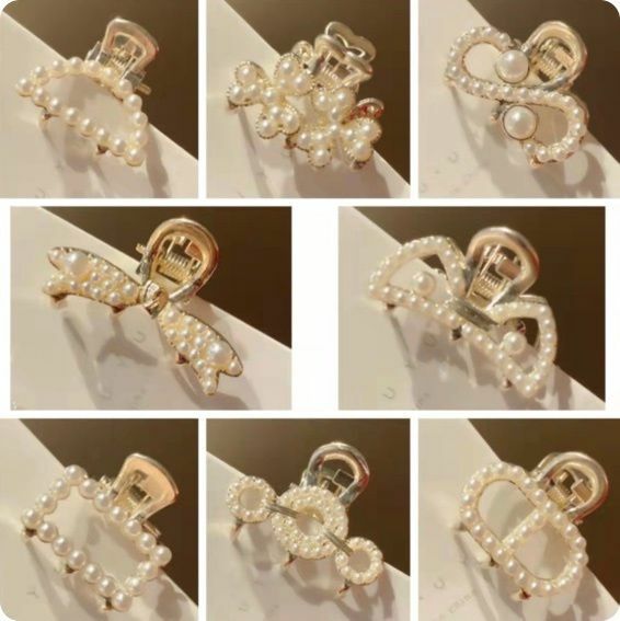 New Korean style metal hairpin shark clip (small size - 5 pieces) random style