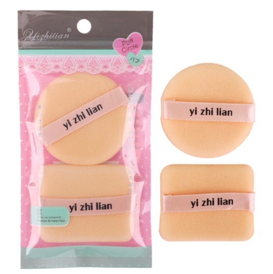 New Ribbon Hook Makeup Powder Cushion, Concealer Foundation Cushion, Wet and Dry Powder Cushion (Pack of 2)