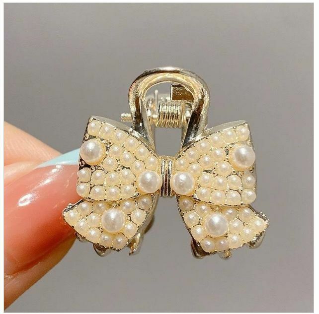 Hot selling metal half-tied small shark clip hair clip hair accessory (double bow tie)