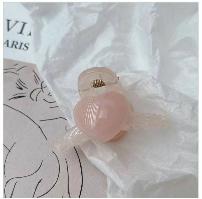 Hot Selling Mini Love Shark Clip Hair Accessory Hair Clip (Pink One Pack)