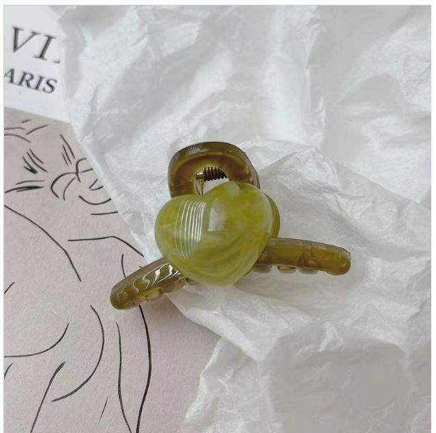 Hot Selling Mini Love Shark Clip Hair Accessory Hair Clip (Green 1 Pack)