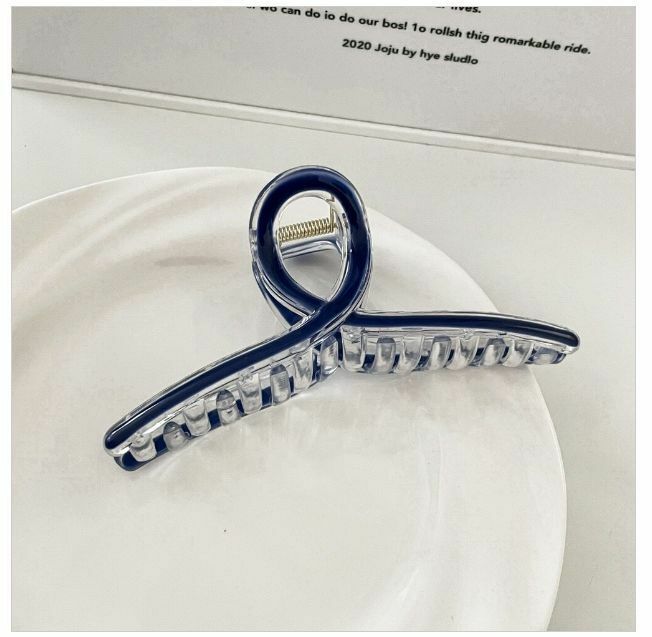 Hot selling color block blue gradient hair clip hair accessories shark clip (cross style)
