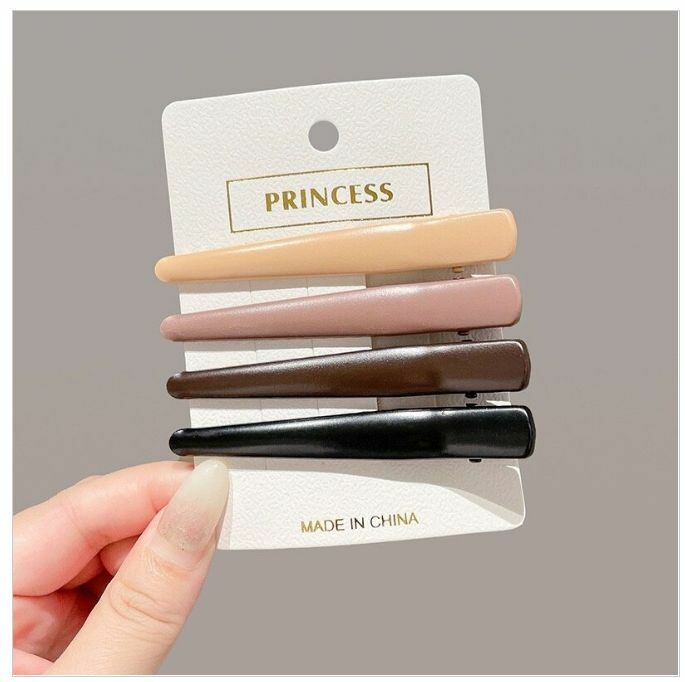 Hot selling bangs for broken hair, seamless duckbill clip hairpin headdress (water drop clip, four pack)