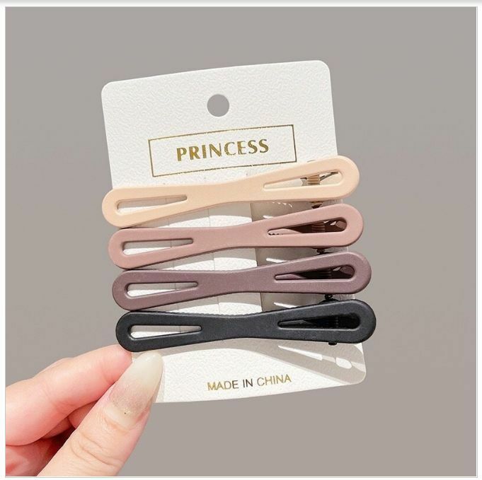 Hot selling bangs for broken hair, seamless duckbill clip hairpin headgear (figure eight clips, four pack)
