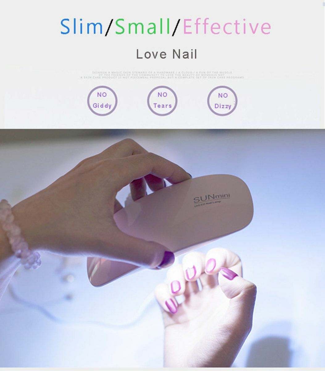 Hot Selling (White) Nail Art Lamp Nail UV & LED Dryer Foldable Nail Art Lamp Gel Nail Phototherapy Two Colors Randomly Shipped Balanced Imported Original Genuine SUN Mini Second Generation