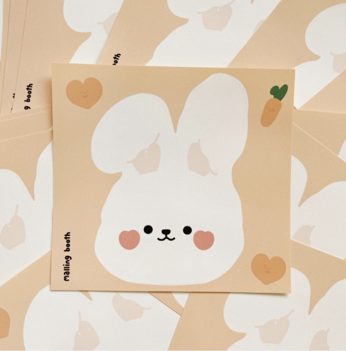 MALLING BOOTH Big Hato Rabbit Sticker 小兔子 大貼紙