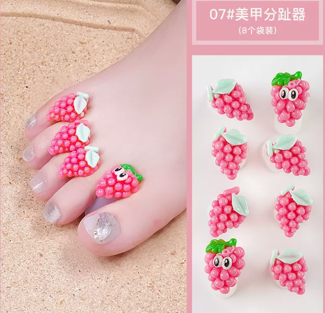 Hot selling manicure tools toe separator 07grape