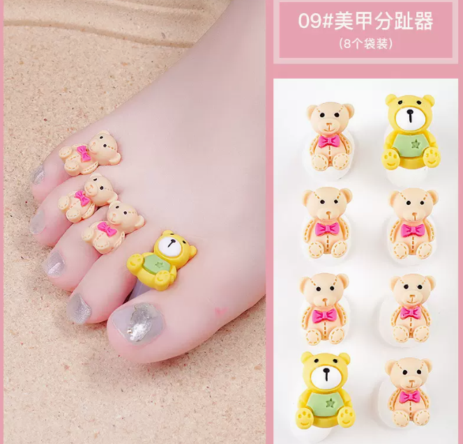 Hot selling manicure tools toe separator 09 bear
