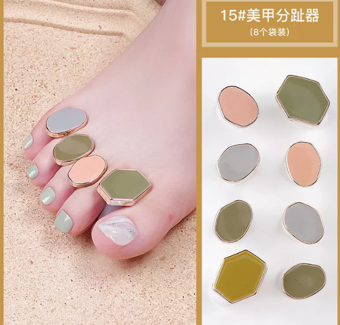 Hot selling manicure tools toe separator 15 hexagonal