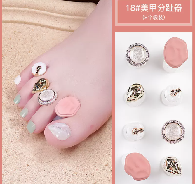 Hot selling manicure tools toe separator 18 celebrity style