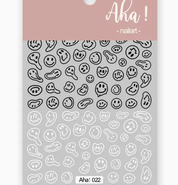 Hot selling manicure cartoon flower stickers (022#)