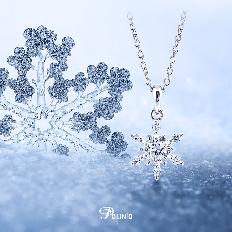 925純銀「愛的雪花」晶鑽項墜+贈白鋼項鍊-SDP0062