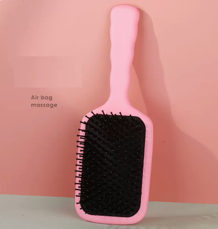 Popular candy-colored airbag massage comb (pink) (size: length 24cm wide 8.3cm)