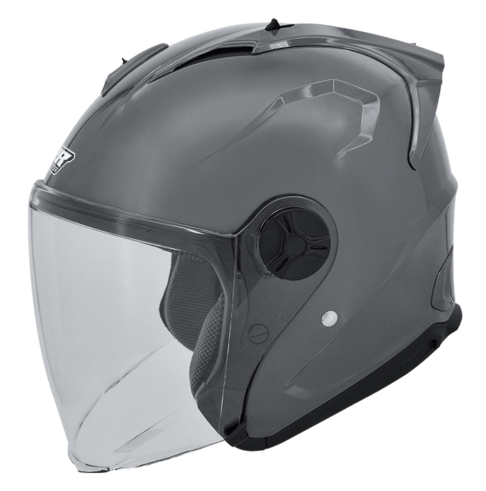 M2R J-X 水泥灰 素色 3/4罩 輕量