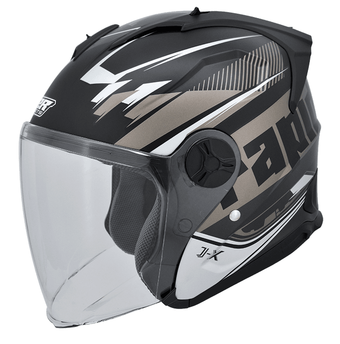 M2R J-X #5 消光黑 彩繪 3/4罩 輕量