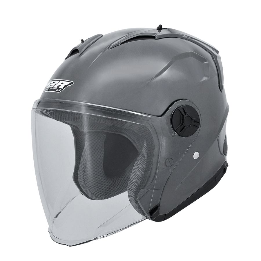 M2R J-X 水泥灰 素色 3/4罩 輕量