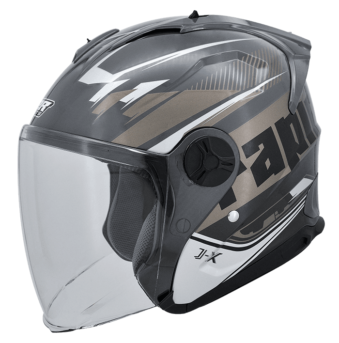 M2R J-X #5 水泥灰 彩繪 3/4罩 輕量