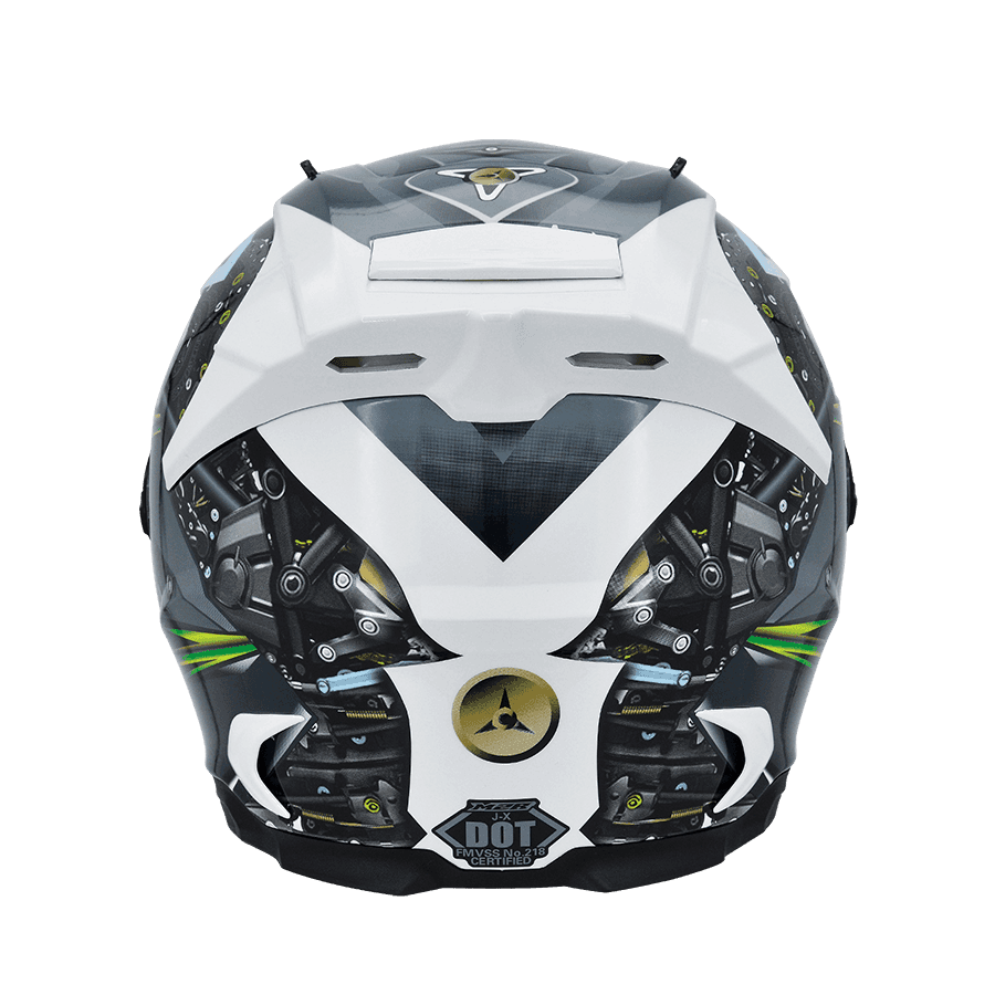 M2R J-X #3 珍珠白 彩繪 3/4罩 輕量