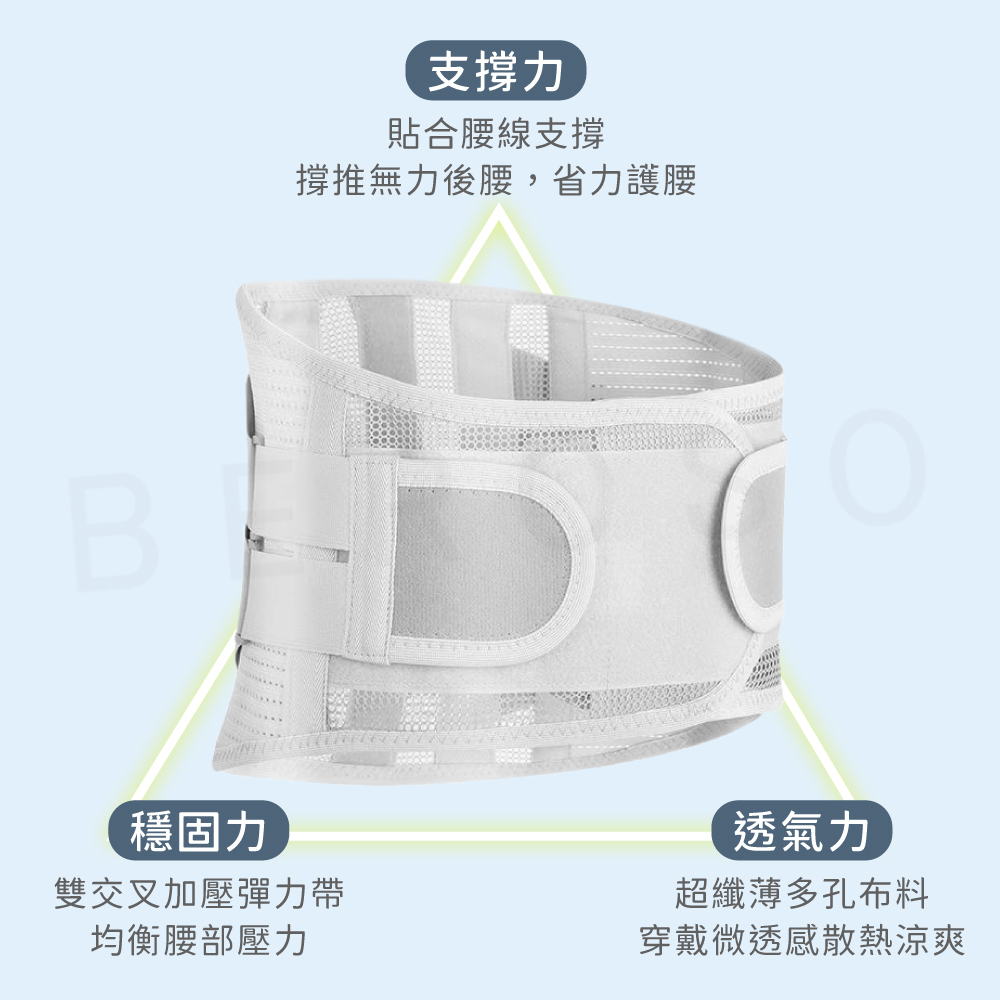 支撐力、穩固力、透氣力