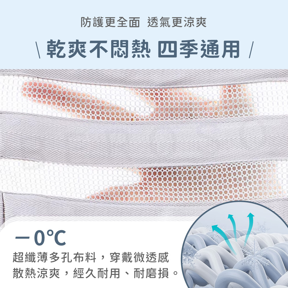 乾爽不悶熱、透氣