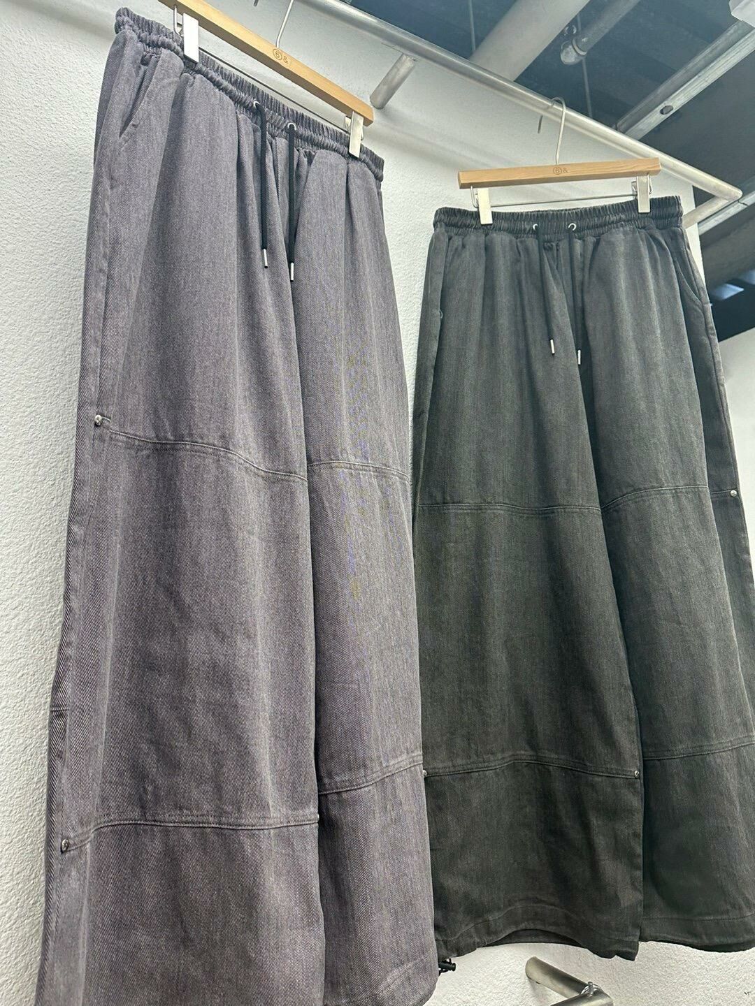 淨色可束腳鬆身褲 GAME-038P