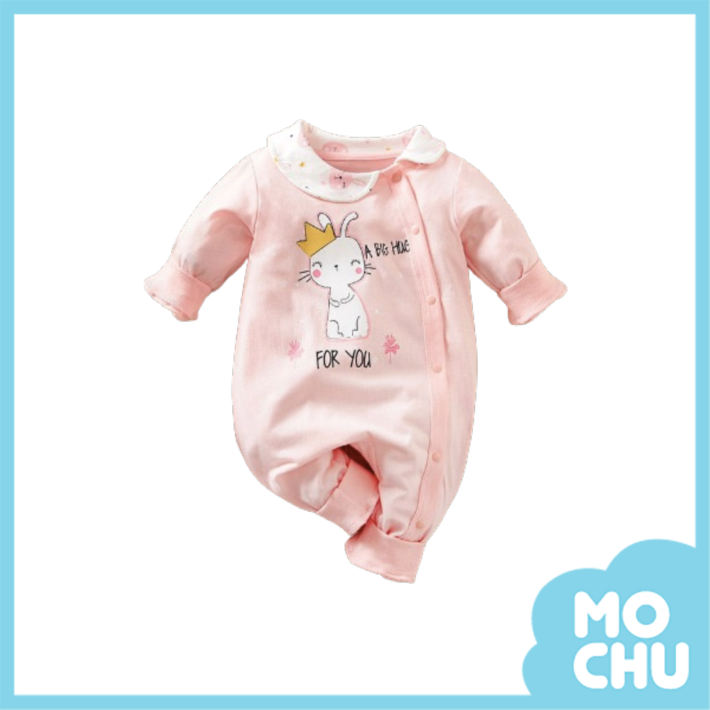 眨眼皇冠兔長袖連身衣