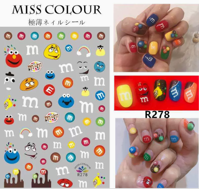 Hot Selling Nail Art Small Fresh Series Stickers (278#)