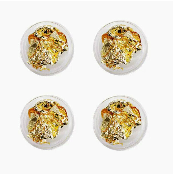 Hot selling nail art gold tin foil paper (4 pieces)