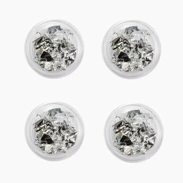 Hot selling nail art silver foil paper (4 pieces)
