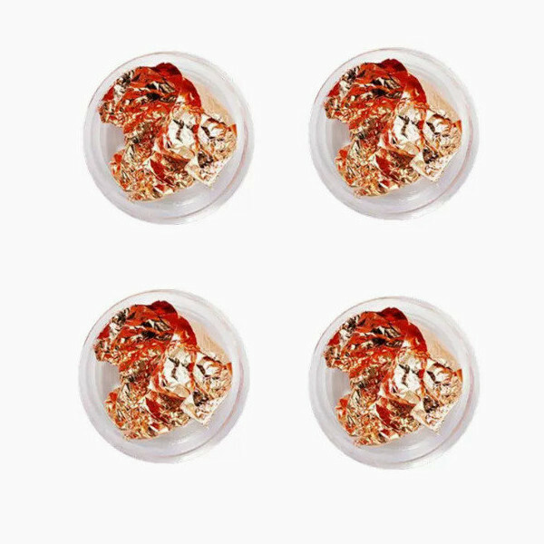 Hot selling nail art rose gold tin foil paper (4 pieces)