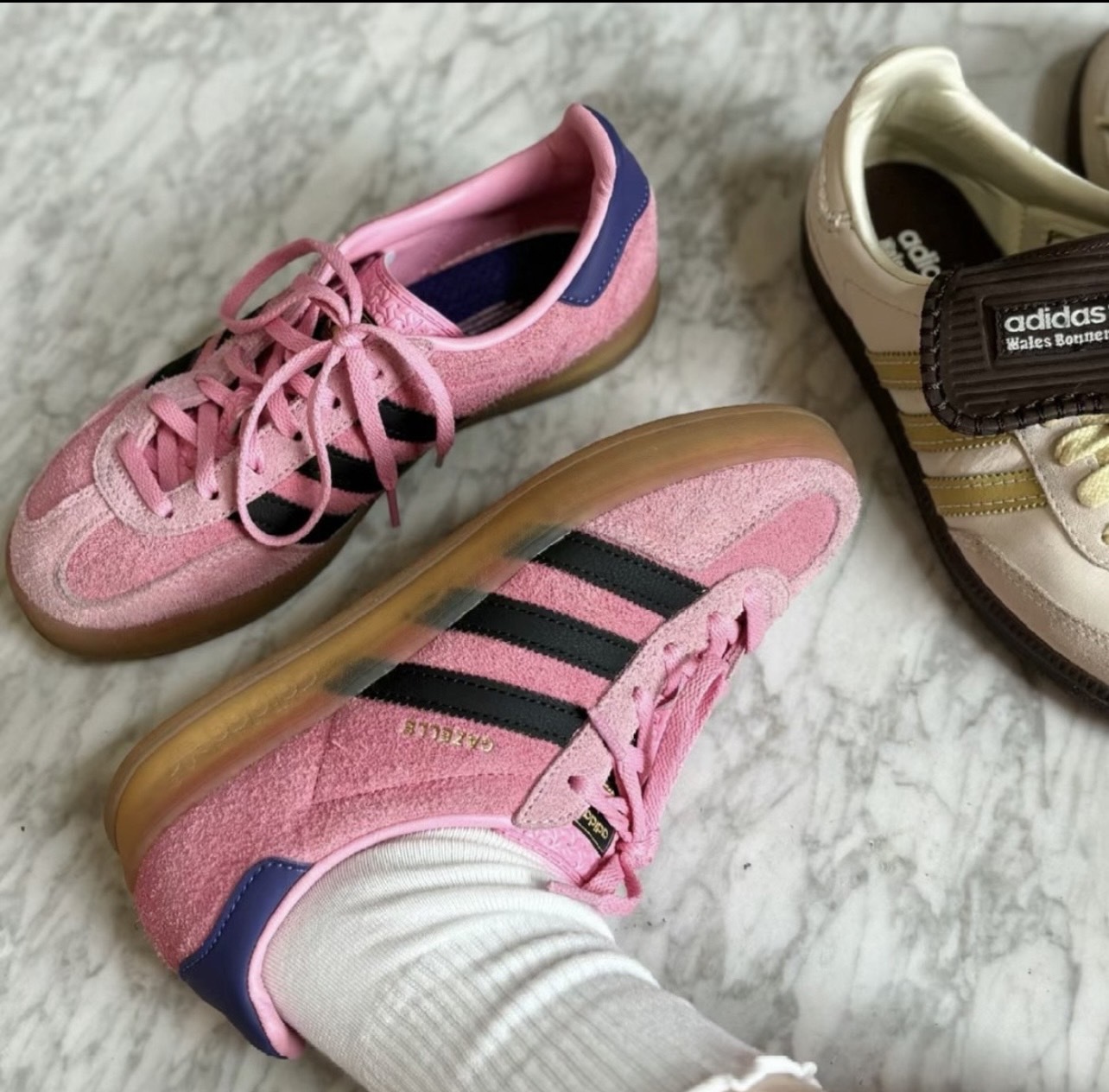 "調貨" Adidas Originals Gazelle Indoor 黑粉 女款 IE7002